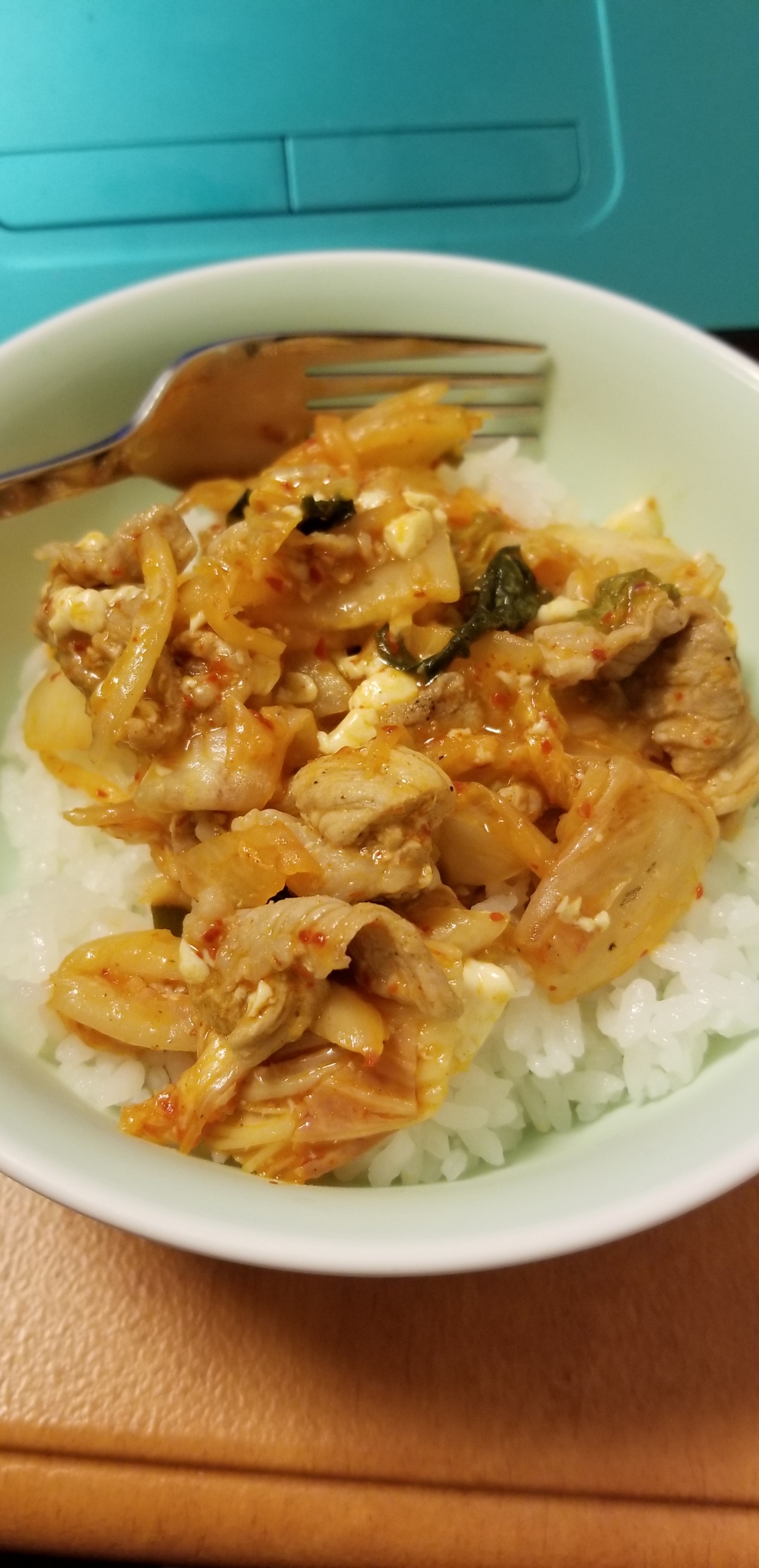 Kimchi, Pork, and Tofu